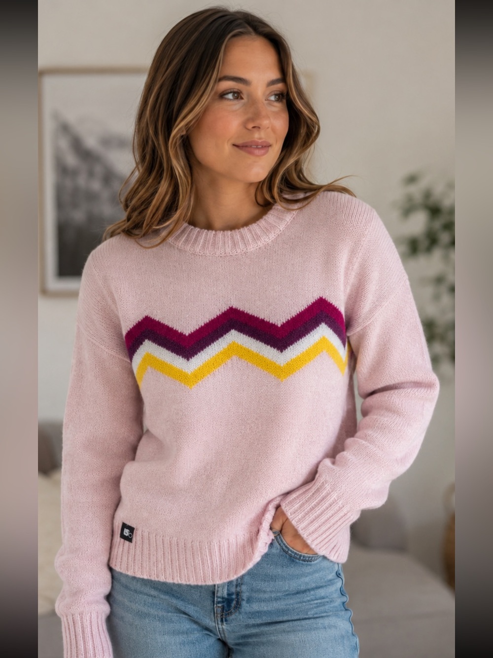 Burton pink wool sweater